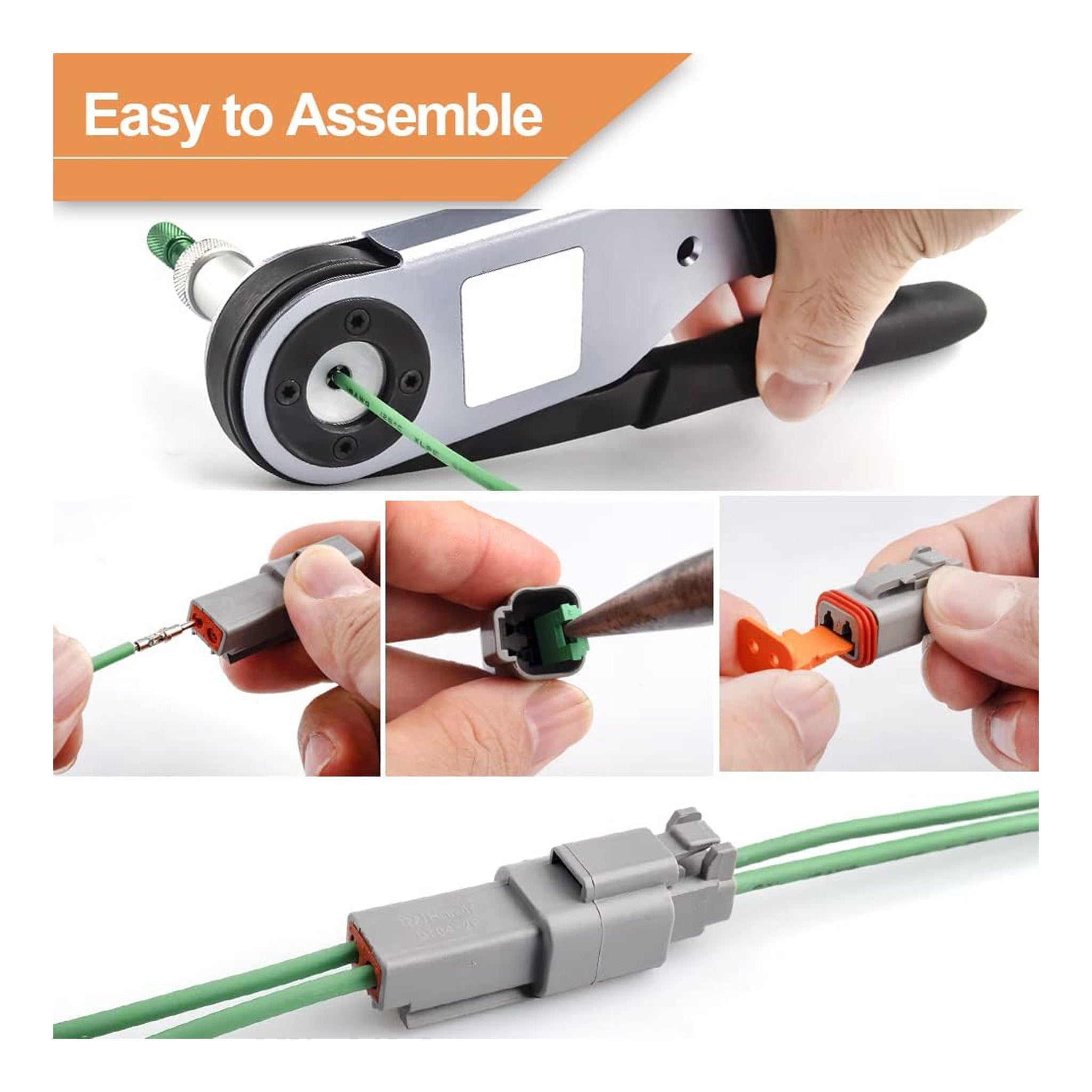 Altex Preferred MFG 3-Set 2-Pin 14-20AWG DT Connector Kit with Deutsch