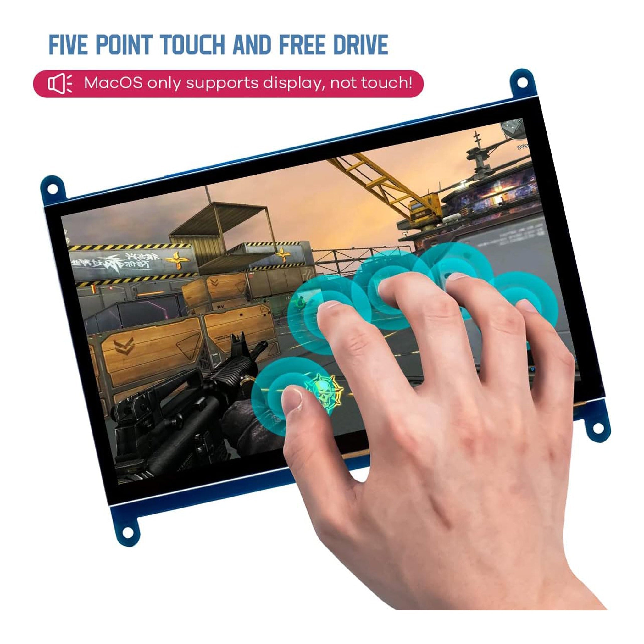 Altex Preferred MFG 7-Inch 1024x600 IPS LCD Touch Screen Capacitive Di