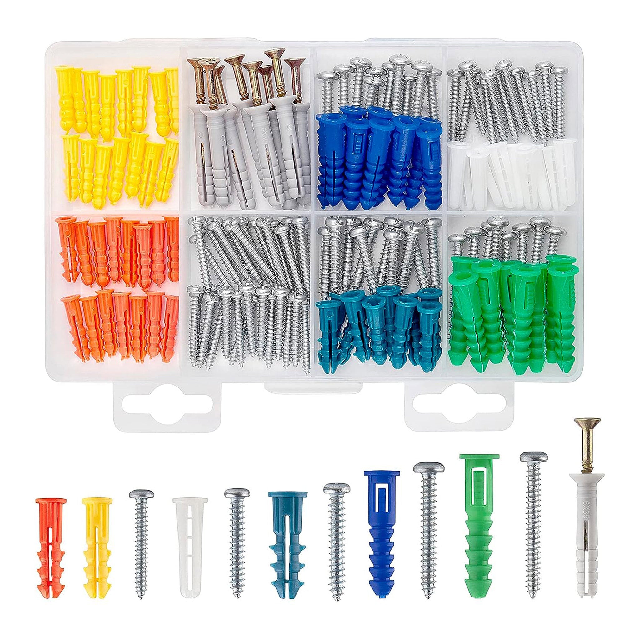 Altex Ramburs Altex Preferred MFG CO039 144-Piece Drywall Anchor Kit with Screws