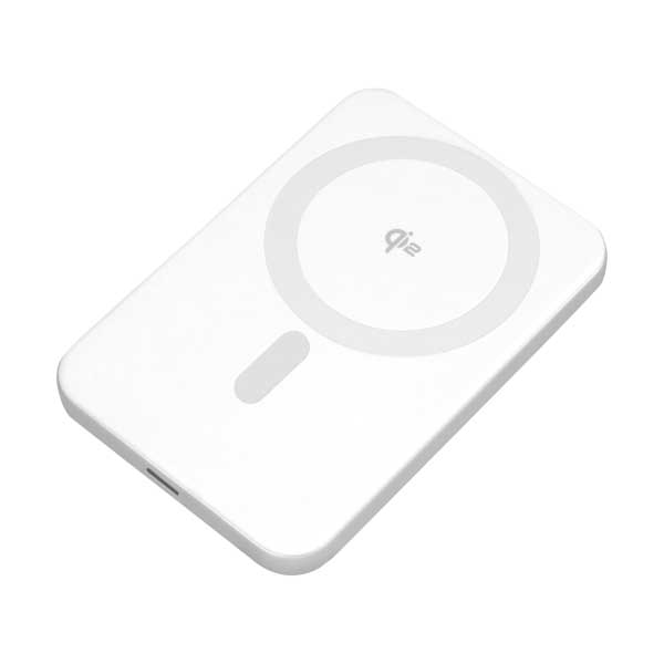 Aluratek 5000mAh Wireless Qi2 MagSafe Compatible Power Bank