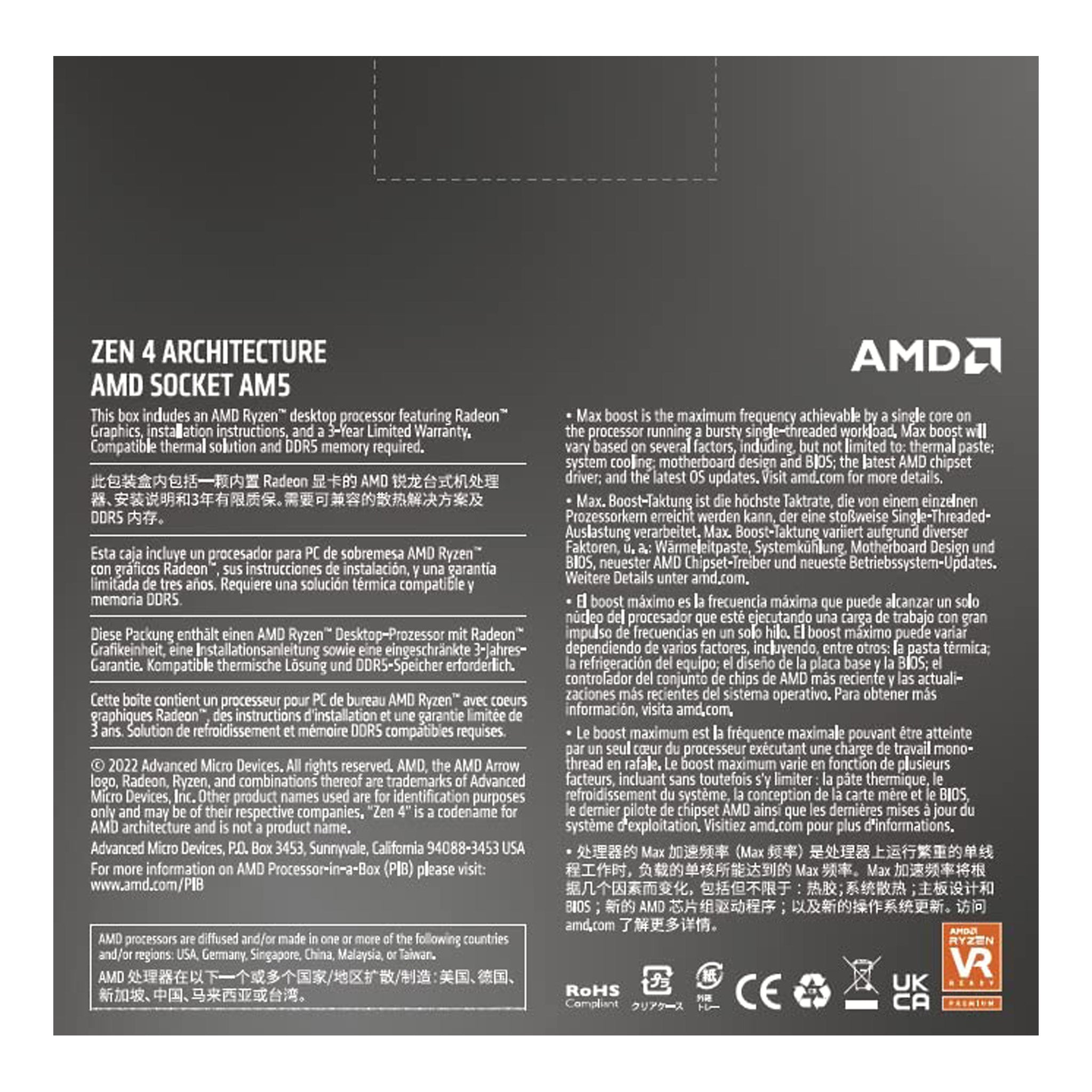 AMD Ryzen 9 7900X AM5 12-Core Desktop Processor