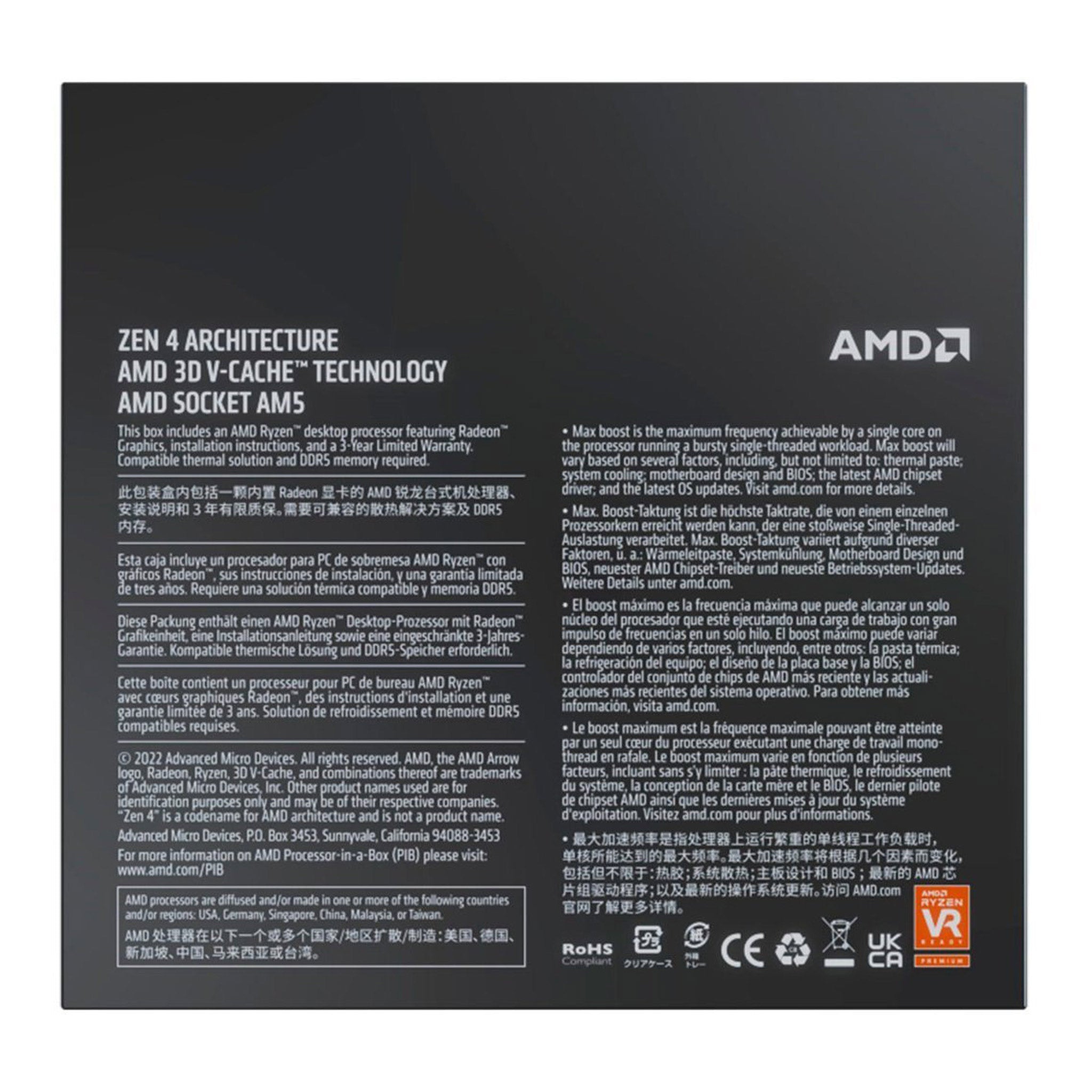 AMD Ryzen 7 7800X3D 8-Core 16-Thread 4.2GHz AM5 Processor