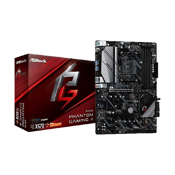 ASRock PHANTOM GAMING 4 AMD Ryzen AM4 ATX Gaming Motherboard