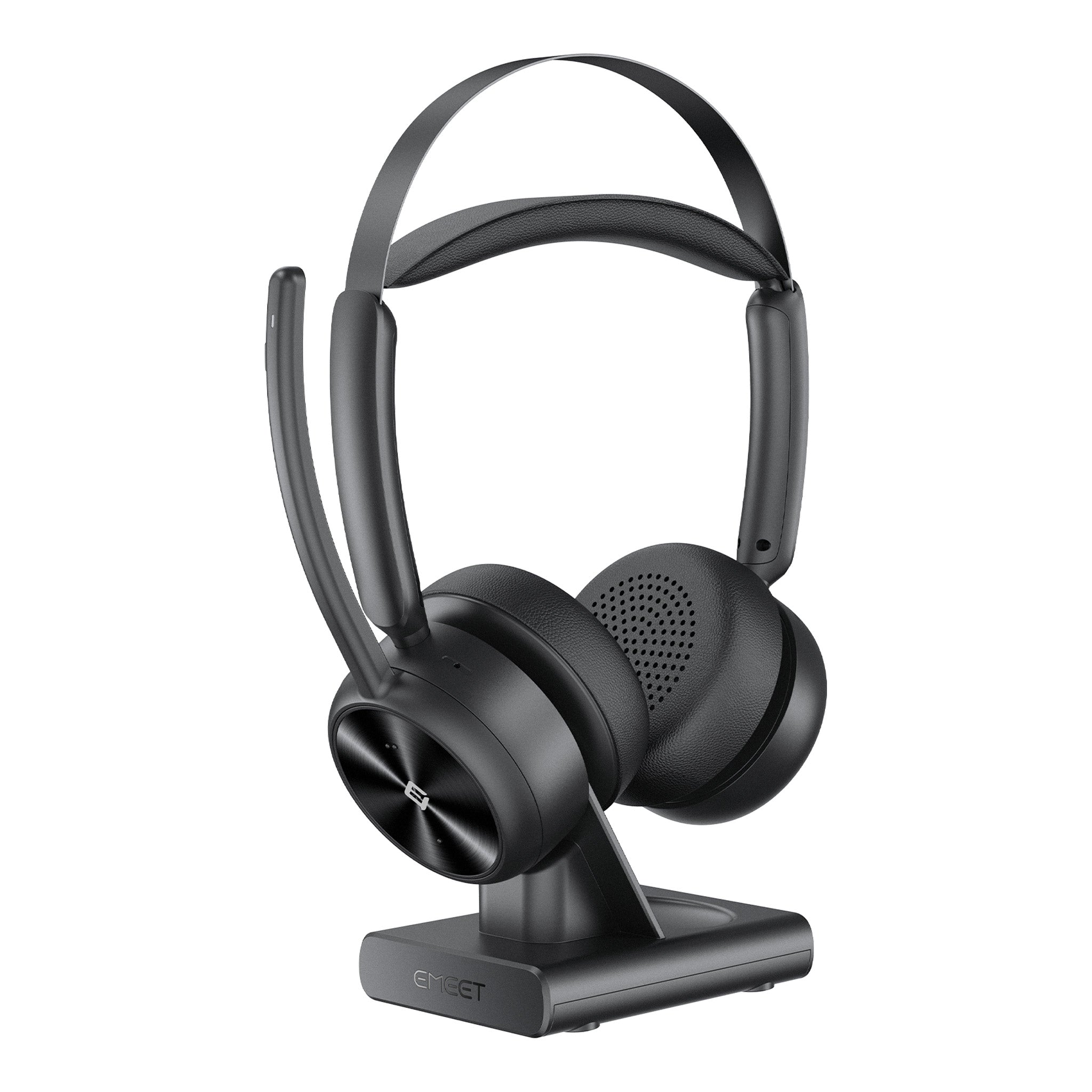 EMEET EMH80B-LD GeniusCall HS80 (Gen 2) Wireless On-Ear Headset with C