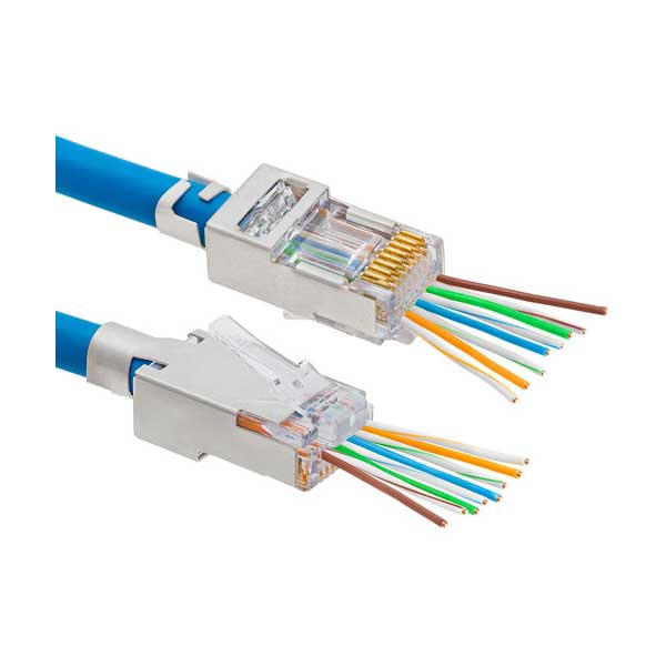 EZ-RJ45 Shielded Connectors. 10/Clamshell.