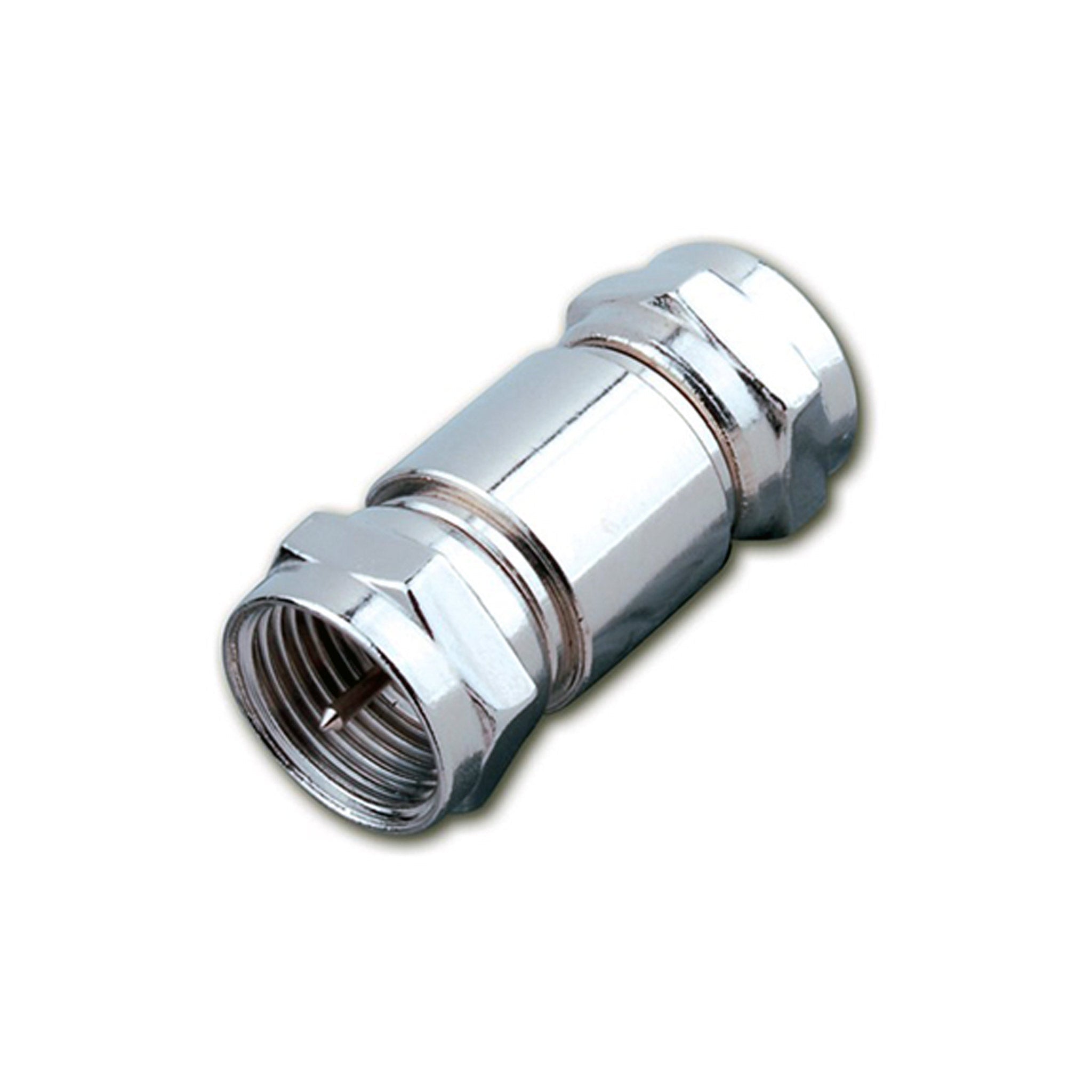6-Pack F-Type Male To Male Dual Inline Coax Cable Couplers – Screw Connectors