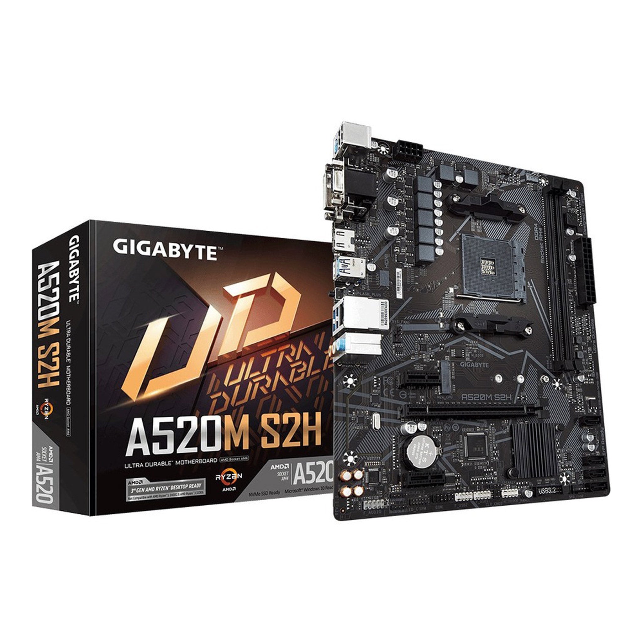 Gigabyte AM4 Ultra Durable Micro ATX Desktop Motherboard
