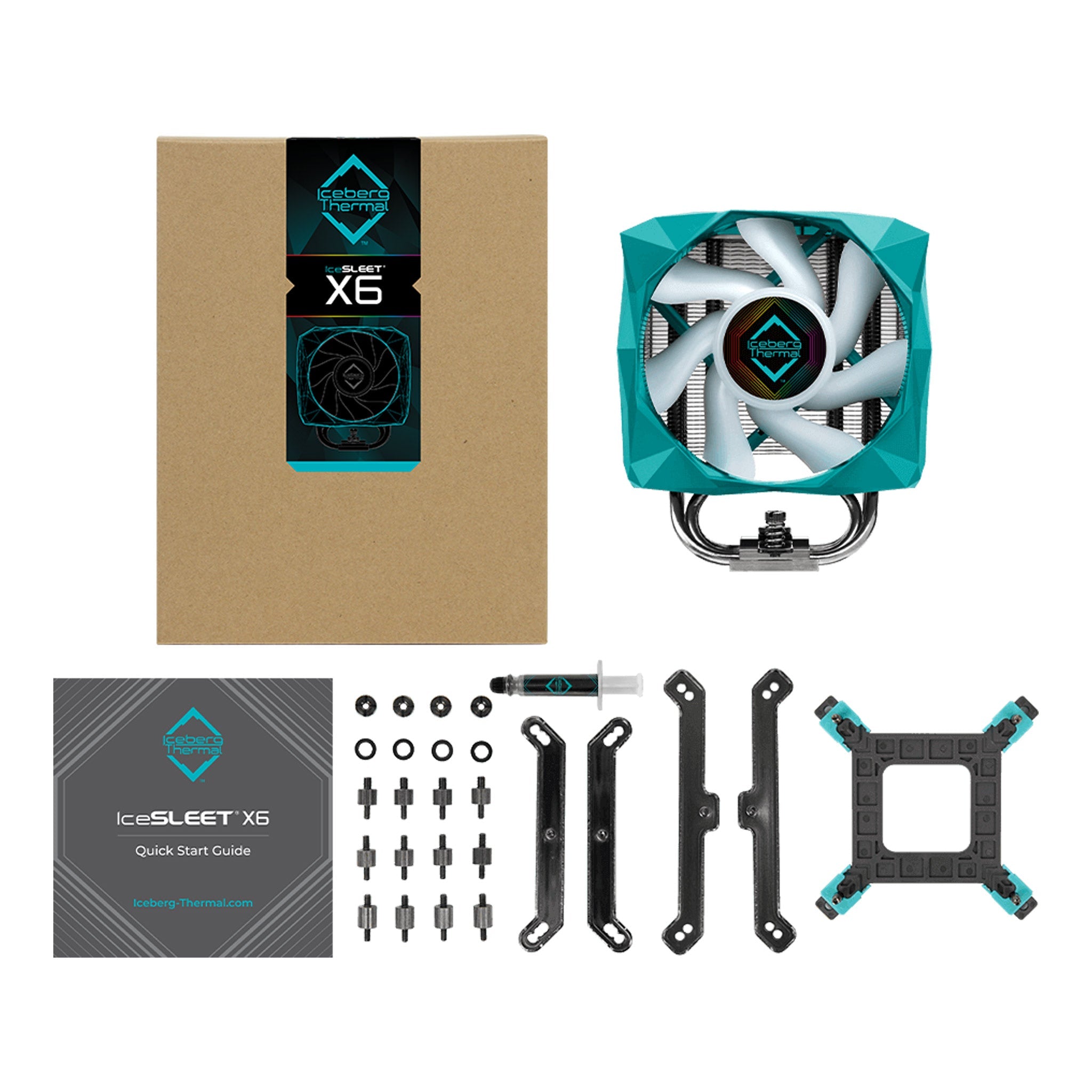 Iceberg Thermal 6-Heat Pipe 120mm PWM ARGB CPU Cooler