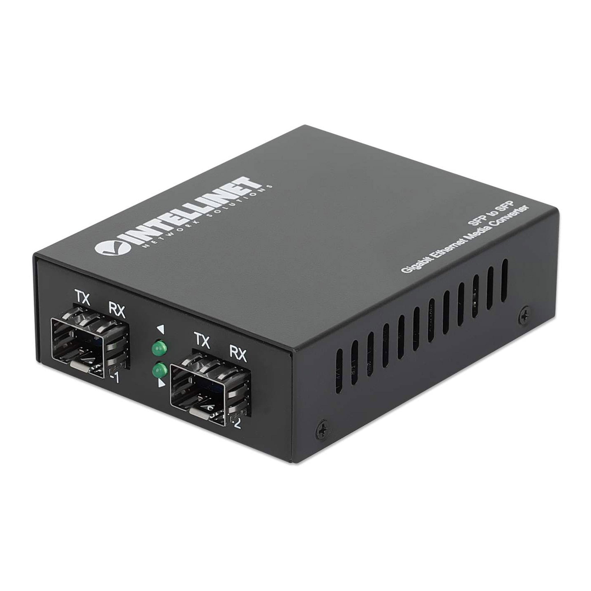 Intellinet 509183 SFP to SFP Gigabit Ethernet Media Converter