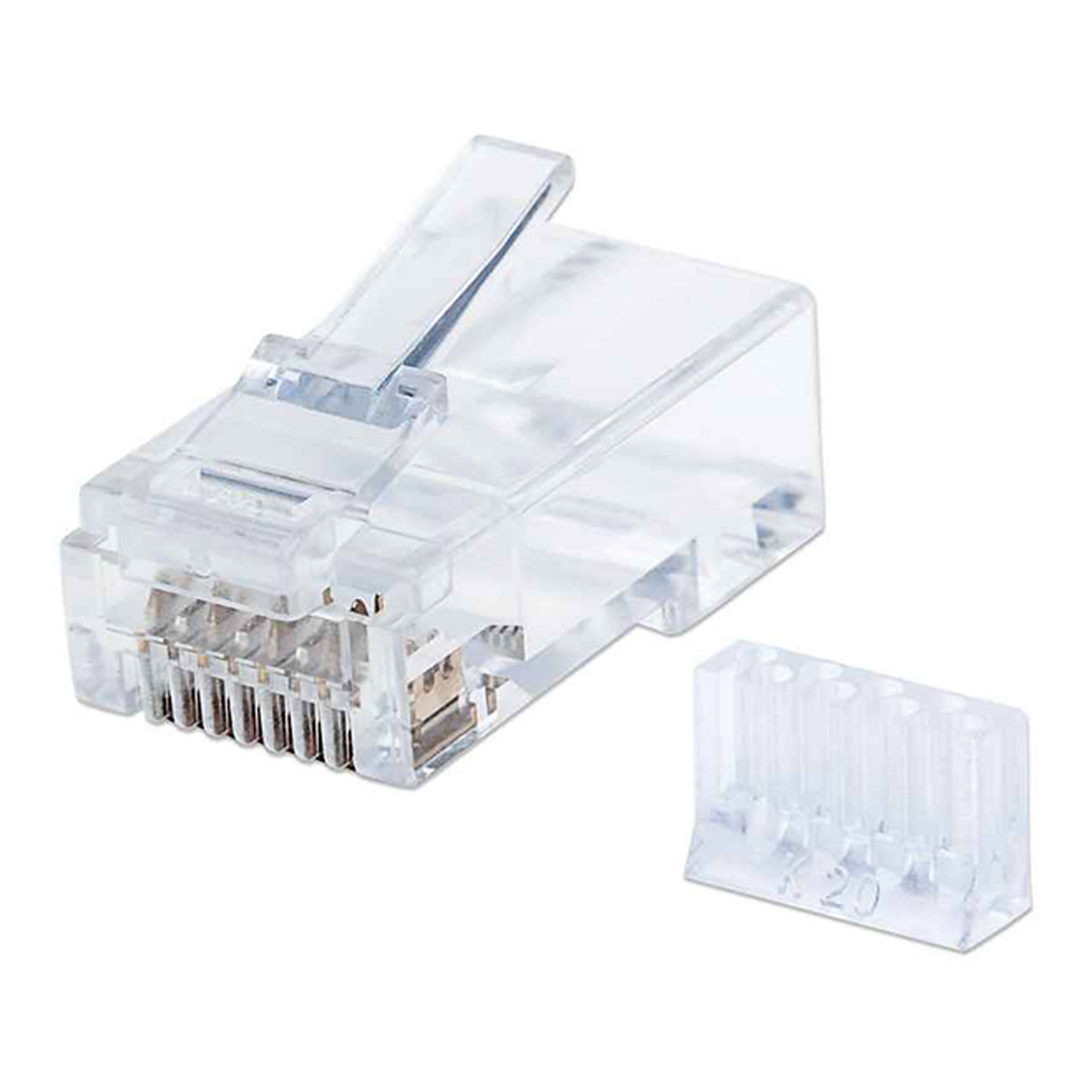 Intellinet 790604 CAT6 RJ45 Modular Plugs with Liners - 90-Pack Jar
