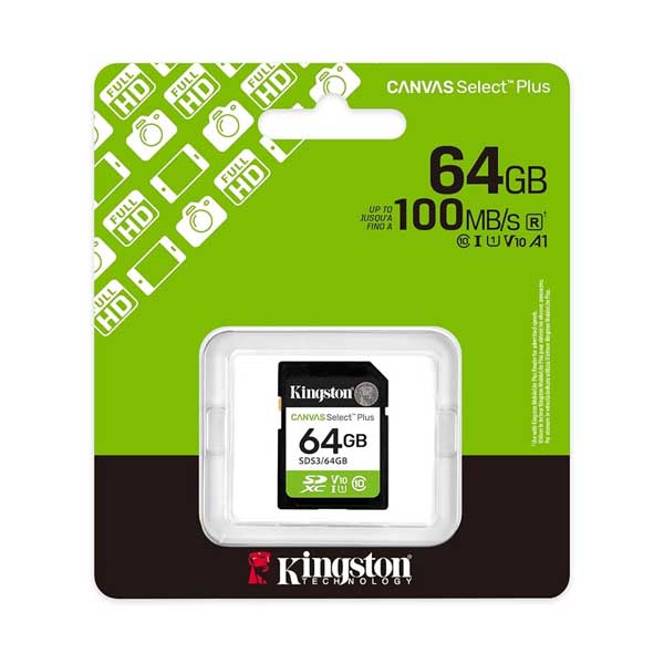 Kingston 64GB Canvas Select Plus SD Memory Card