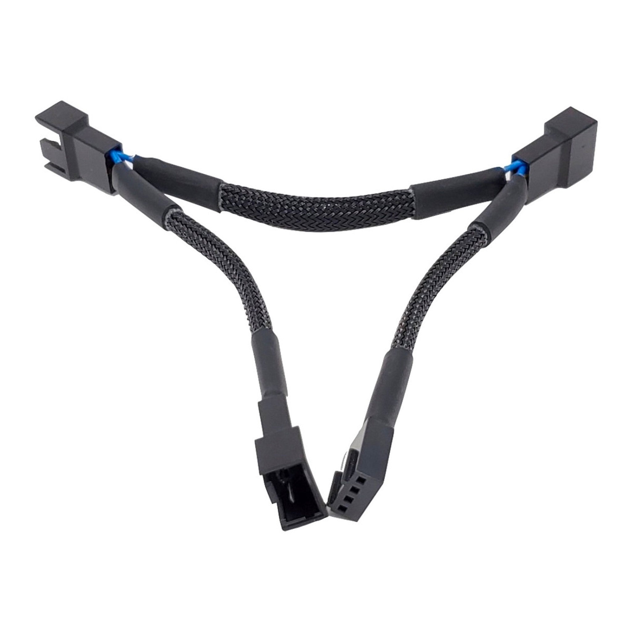 Micro Connectors PWM-103BK Black 1 to 3 Sleeved PWM Fan Splitter Cable