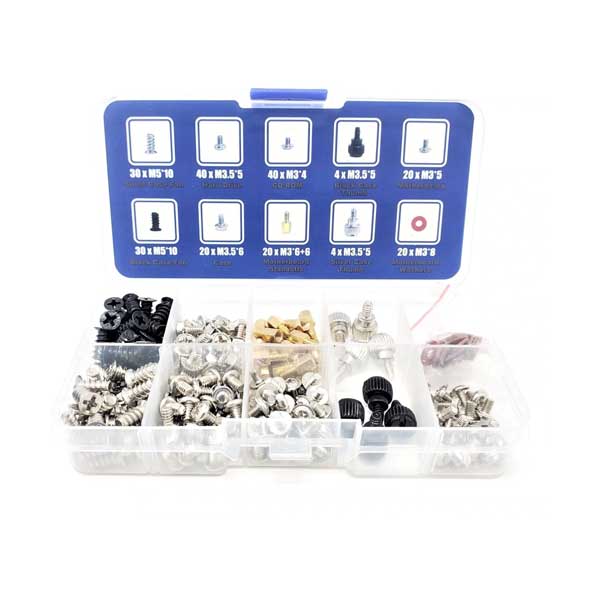 Micro Connectors 228 Piece PC Computer Screws Assortment Kit