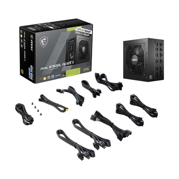 MSI MAG A750GL PCIE5 750W 電源ユニット (USED)