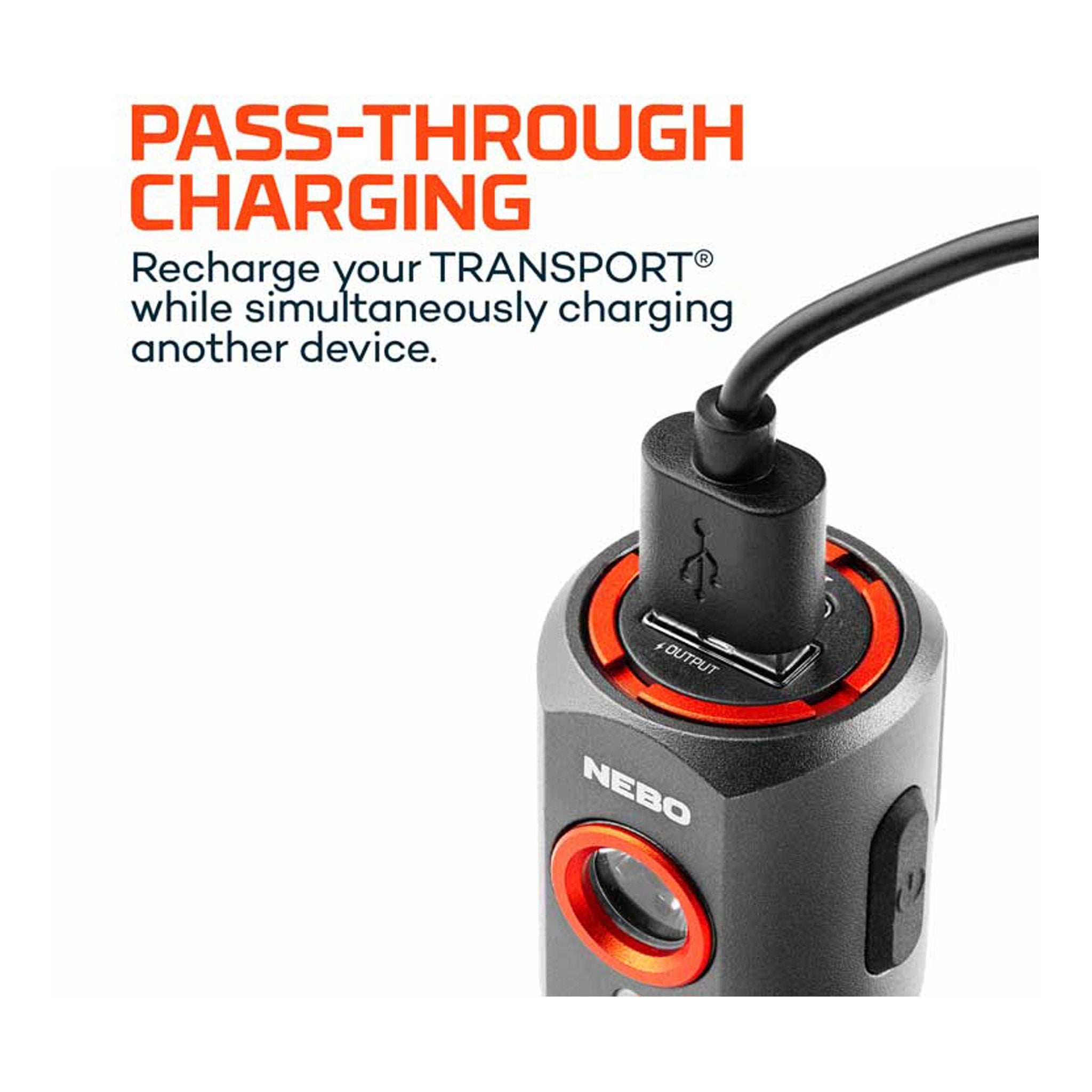 nebo car flashlight NEBO Transport 400 2 in 1 Car Charger Flashlight
