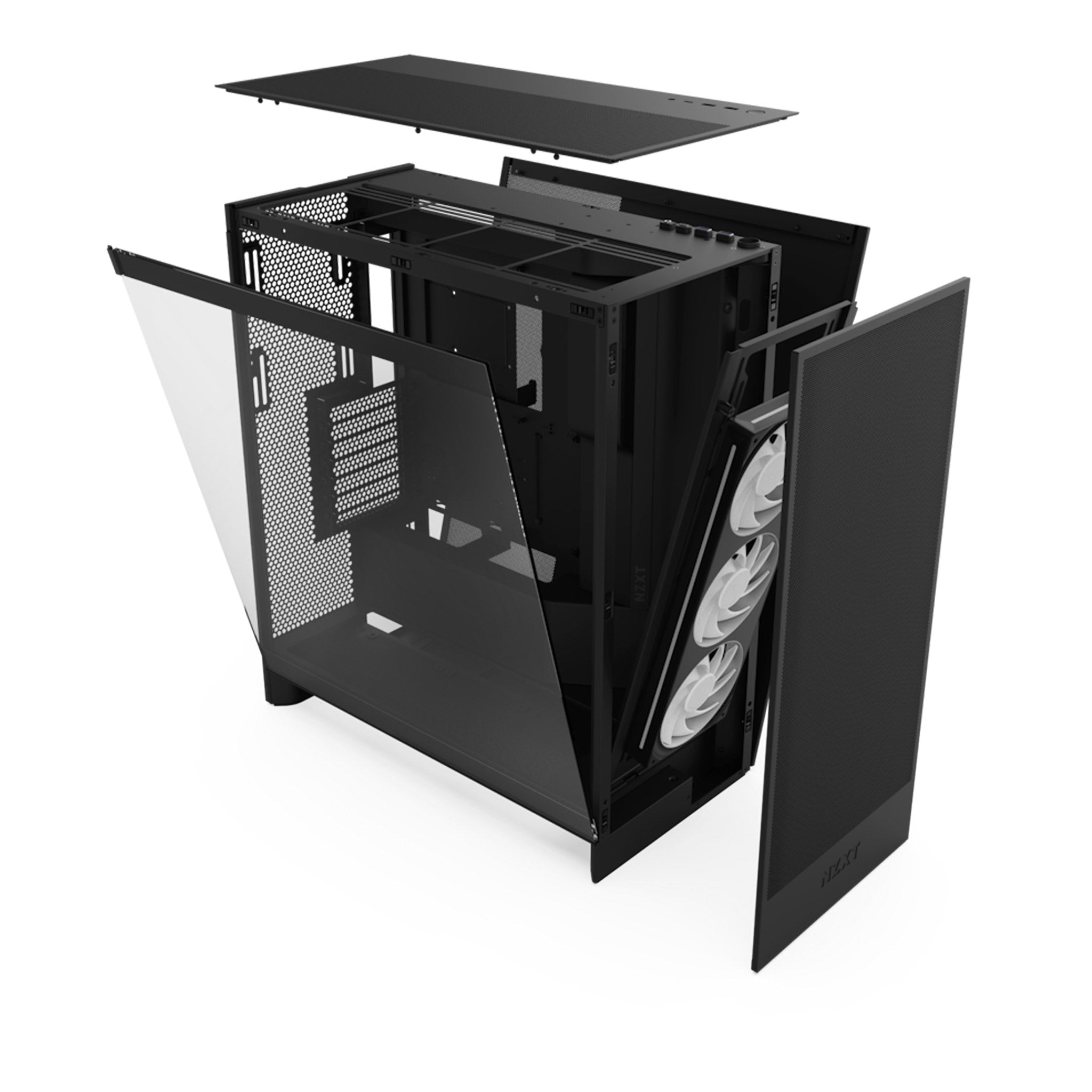 NZXT H7 Flow RGB Mid-Tower ATX Airflow Case with RGB Fans