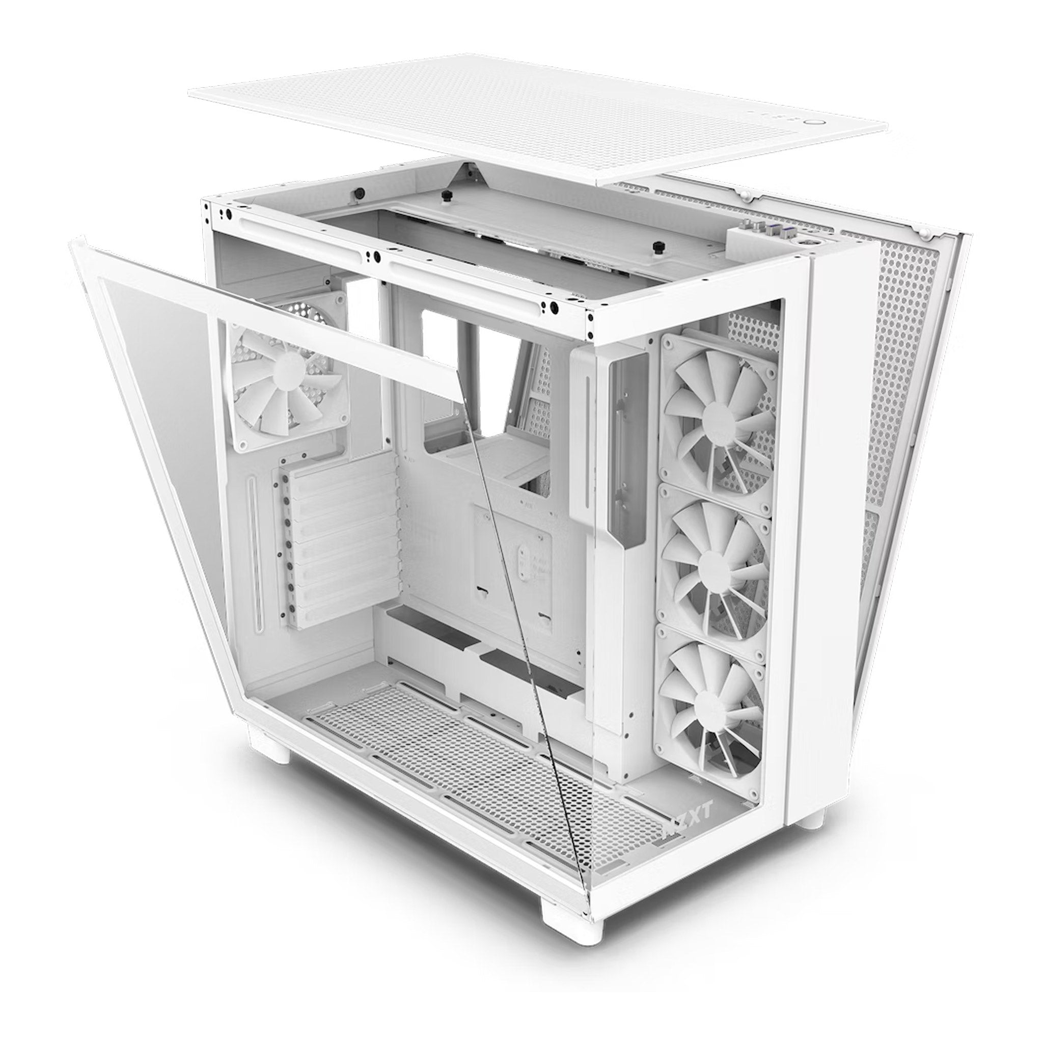 y*e様 NZXT H9 FLOW White NZXT | H9 Flow RGB | Dual-Chamber Mid-Tower ATX Case