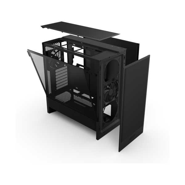 未使用 開封確認済　NZXT H5 Flow NZXT H5 Flow ATX Mid-Tower Case - Black (CC-H52FB-01)
