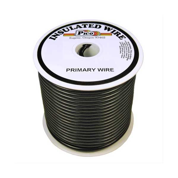 PICO Wiring 81223C 22 AWG PVC Jacket Primary Wire Spool 40ft Black