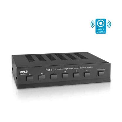 Pyle Audio PSS6 6-Channel 100-Watt High Power Stereo Speaker Selector
