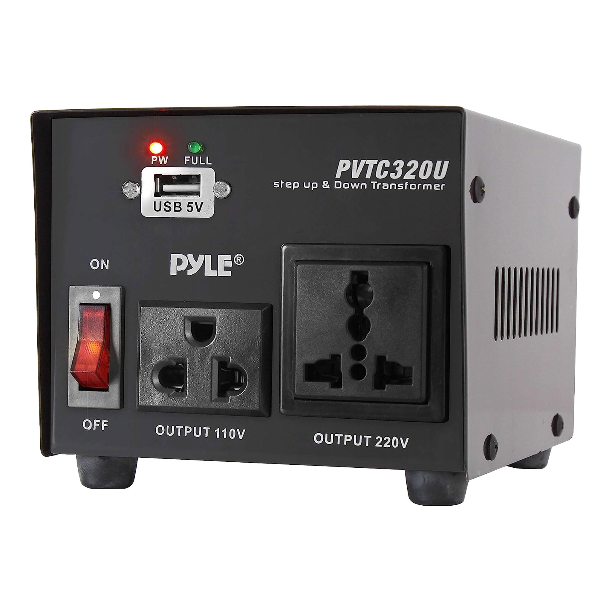 Transformateur Pyle PVTC320U - Convertisseur 120V/220V Step-up/down, 3 Prises, Testé