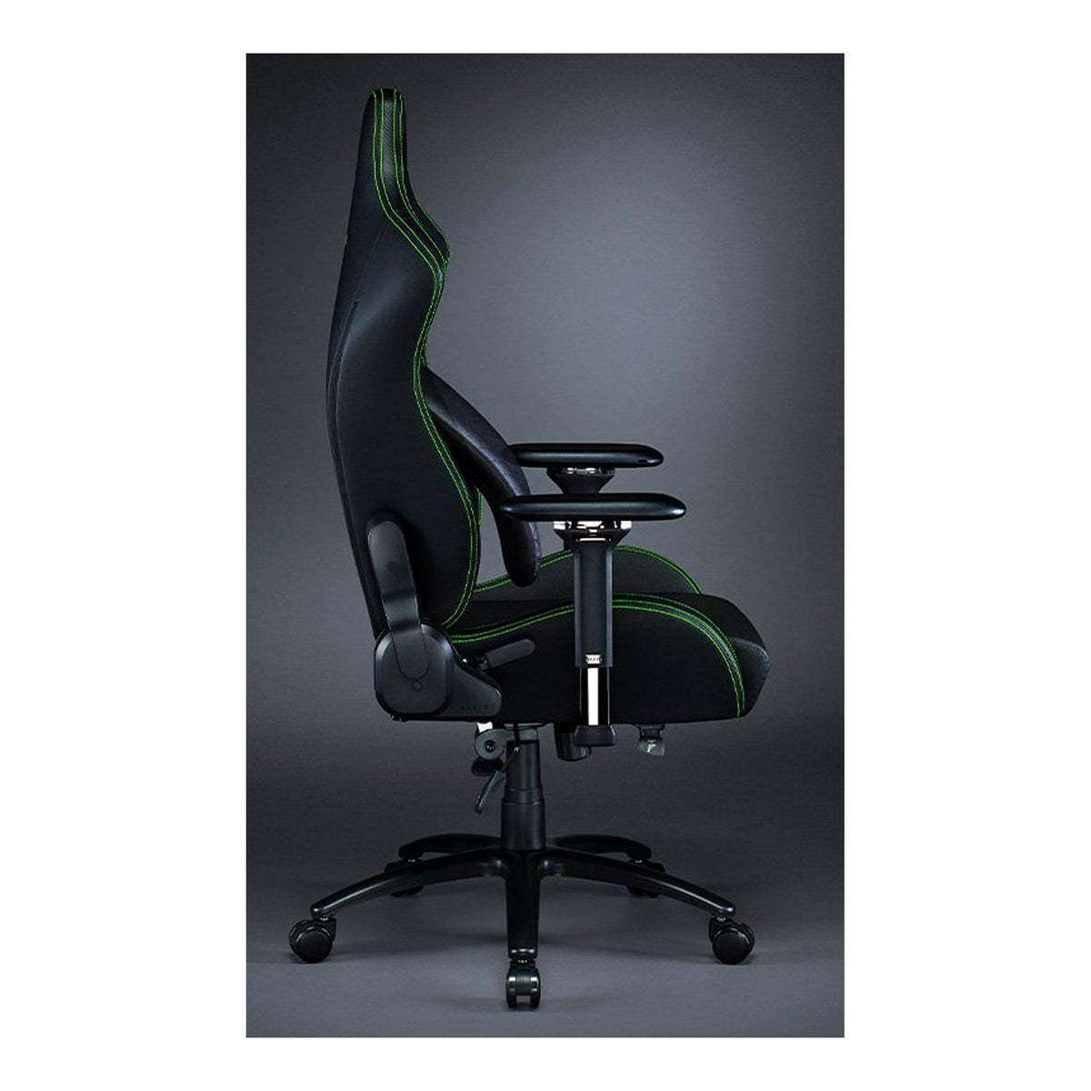 Green Razor Chair Razer RZ38-02770100-R3U1 Iskur Black / Green Gaming Chair with Built-i