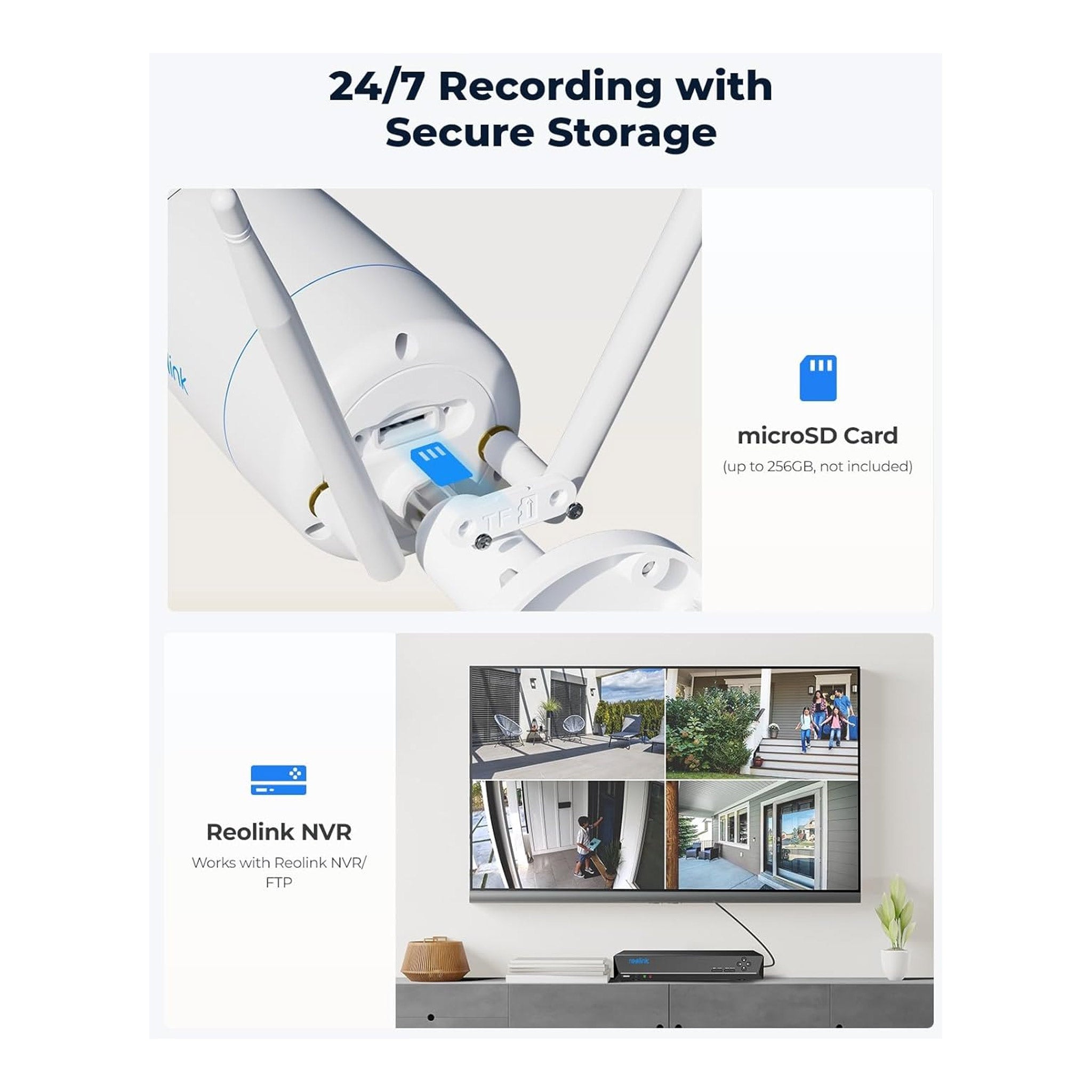 Reolink RLC-810WA 4K 8MP Dual-Band Wi-Fi 6 Surveillance Camera with SD