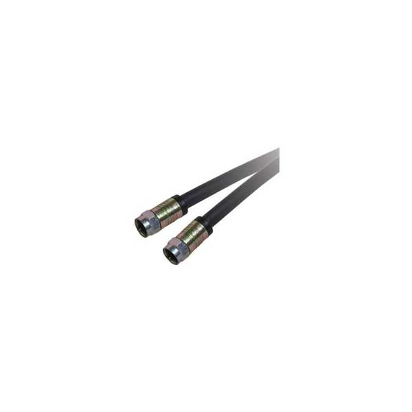 RG-6 Premium Quad-Shielded Coax Cable w/ Weatherproof Connectors - 100