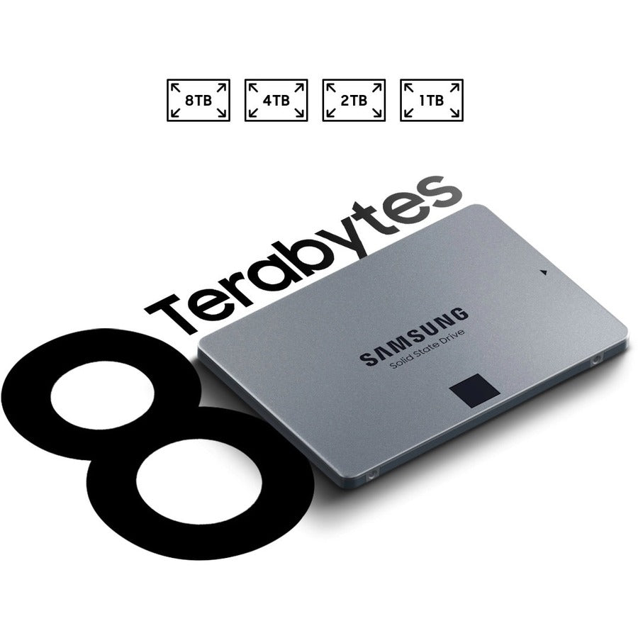 Samsung MZ-77Q2T0B/AM 2TB 2.5in 870 QVO SATA III Internal V-NAND SSD