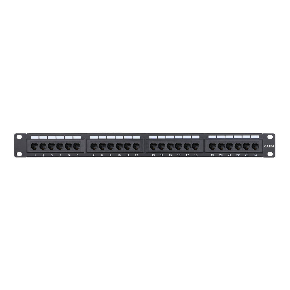SR Components C6APP24 24-Port 1RU Cat6A IDC Patch Panel