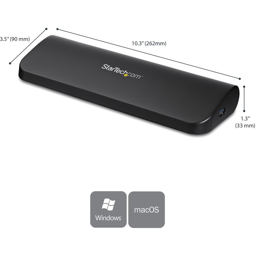 StarTech.com USB3SDOCKHDV Universal USB 3 Laptop Docking Station Dual Vid