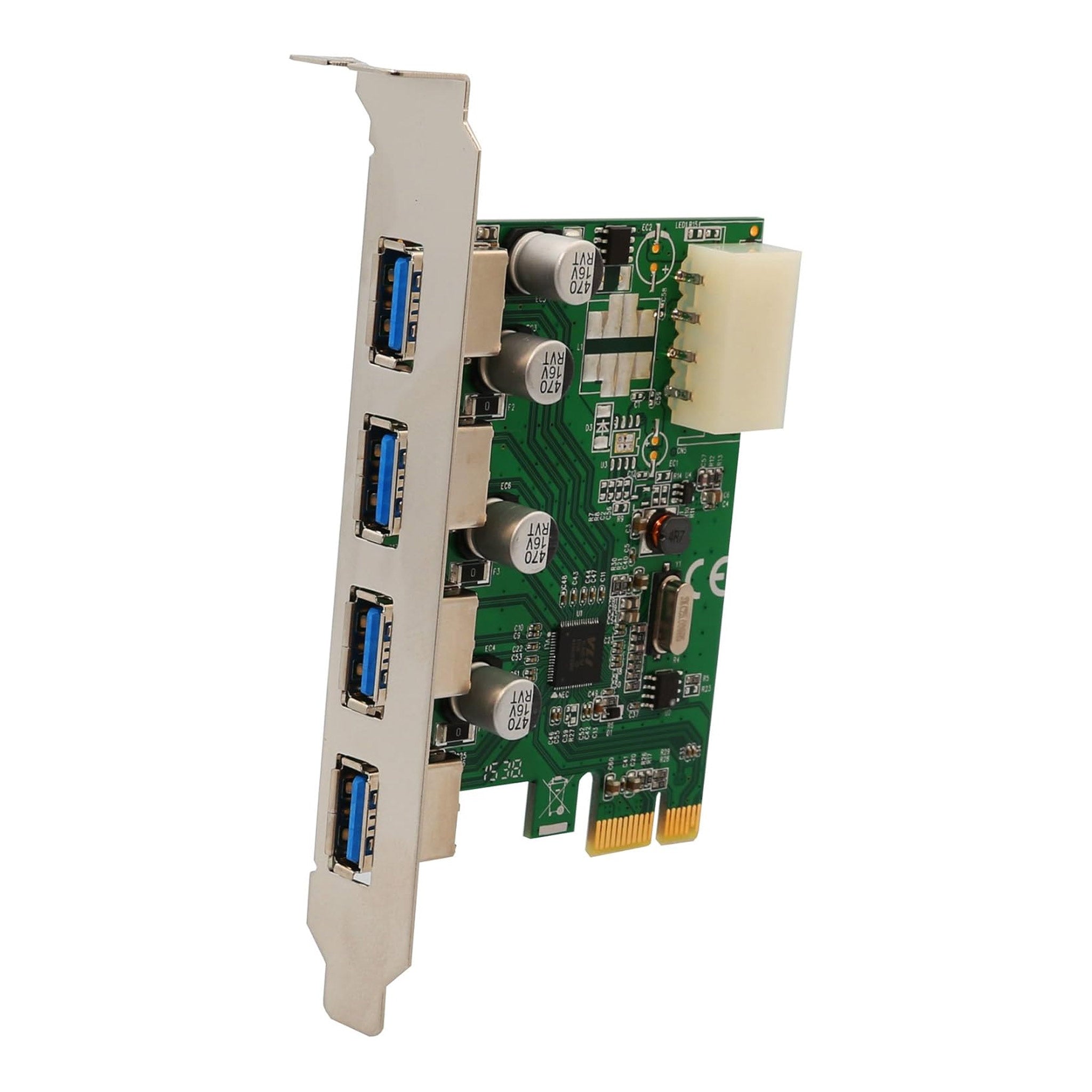 Sybya SYBA SD-PEX20133 4-Port USB 3.0 PCI-e x1 USB Controller Card