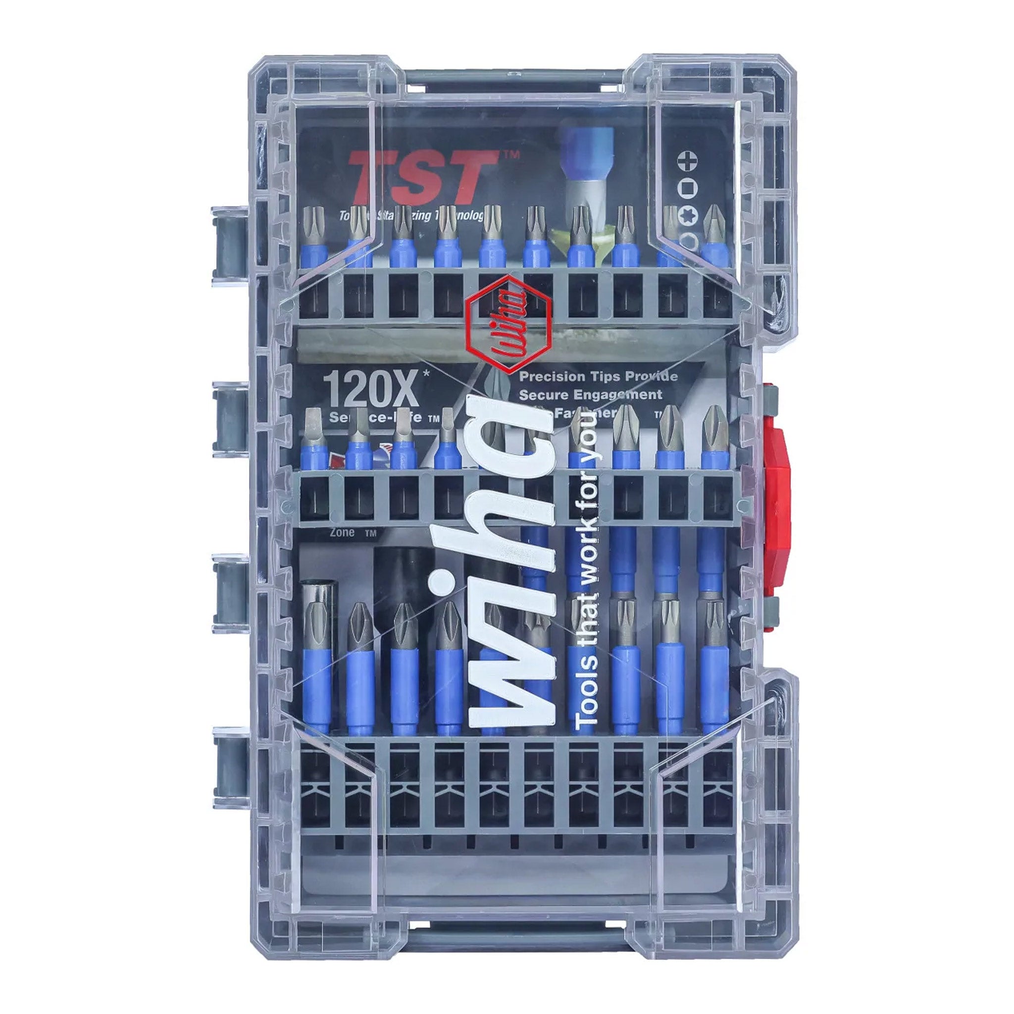 Wiha 70297 40-Piece TerminatorBlue Impact Bit Set