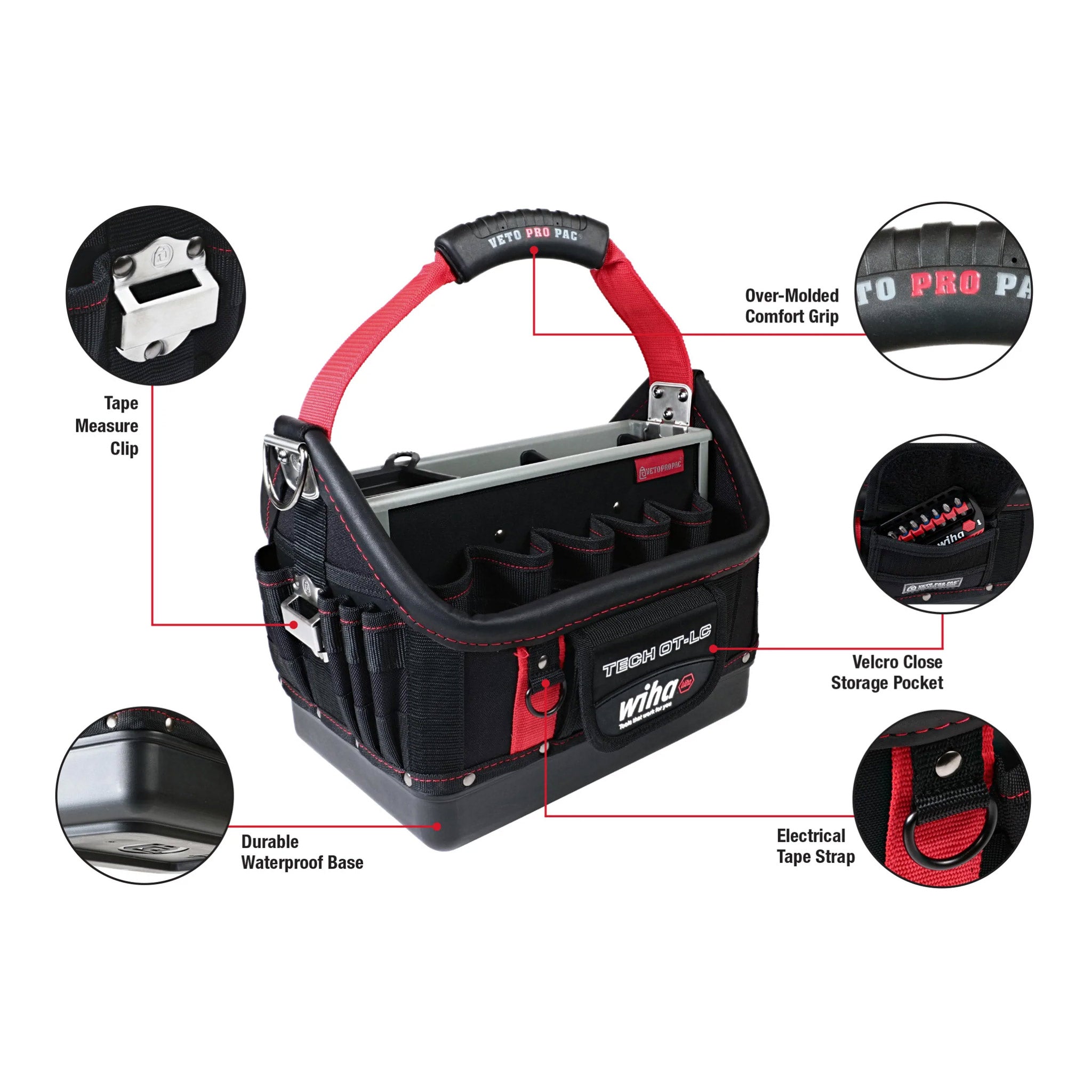 Wiha 11-Piece Veto Tech OT-LC Open Tote Tool Kit (91239)