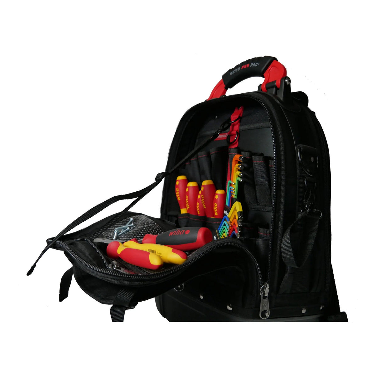 Tech Tools Backpack Wiha 30-Piece RedStripe HD Tech Pac Backpack Tool Kit