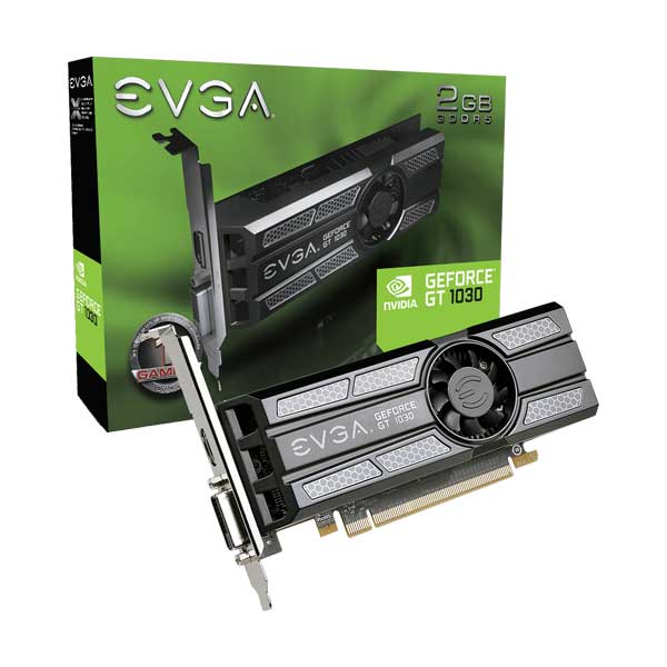 EVGA 02G-P4-6333-KR NVIDIA GeForce GT 1030 SC Graphics Card with 2GB GDDR5