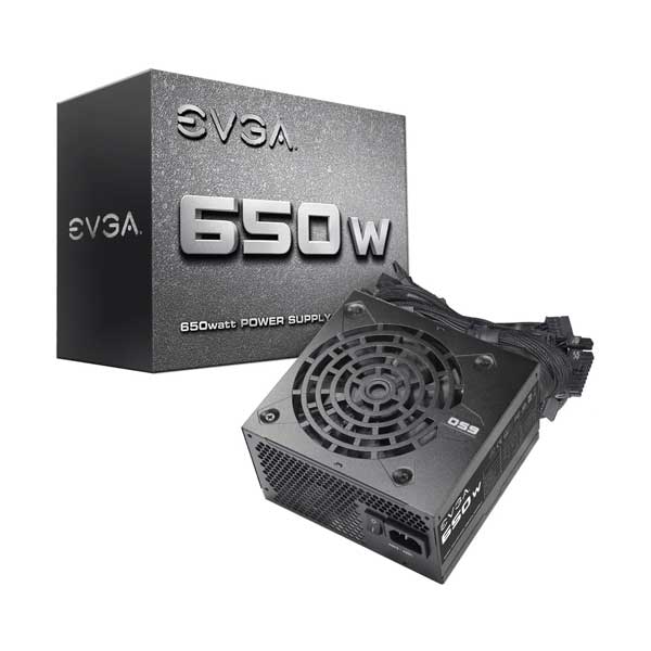 EVGA EVGA 100-N1-0650-L1 650W ATX Quiet Cooling ATX Power Supply with Built-In Heavy-Duty Protections Default Title
