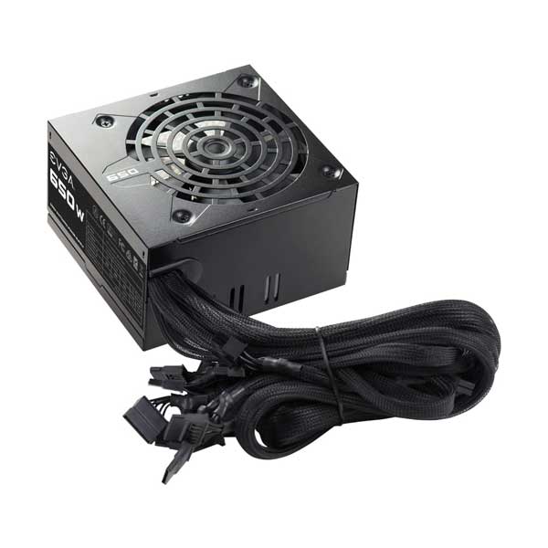 EVGA 100-N1-0650-L1 650W ATX Quiet Cooling ATX Power Supply with Built-In Heavy-Duty Protections