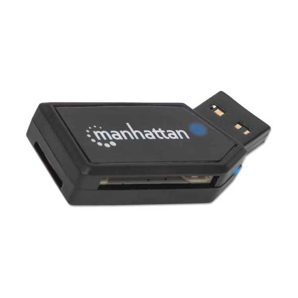 Manhattan 101677 24-in-1 Mini Hi-Speed USB 2 Multi-Card Reader and Writer