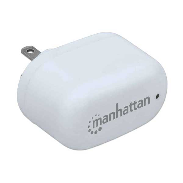 Manhattan 101738 5V 2.1A Dual-Port PopCharge Home USB Wall Charger