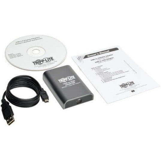 Tripp Lite U244-001-VGA-R USB to VGA Display Adapter Screen Share 1080p Aero Windows