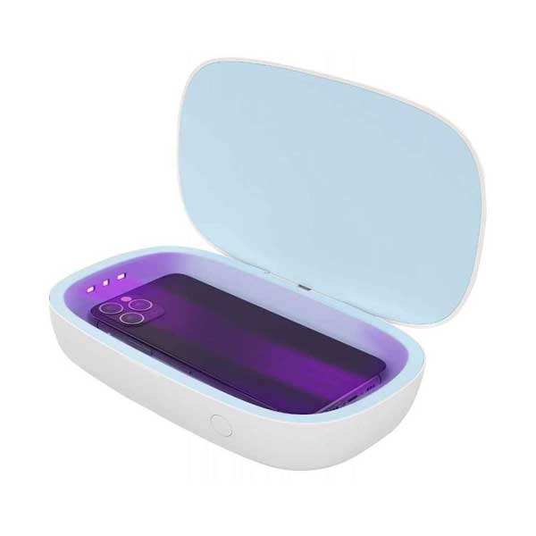 Manhattan 102407 UVC LED Phone Sanitizer with 10W Qi Certified Wireless Charger