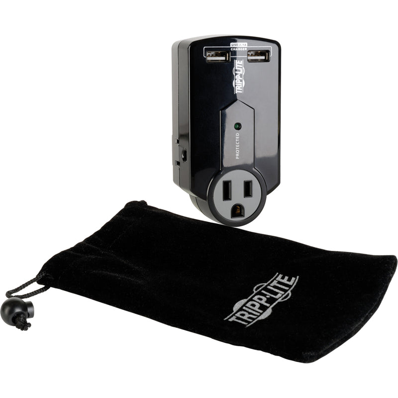 Tripp Lite Travel Surge 3 Outlet USB Charger Tablet Smartphone Ipad Iphone