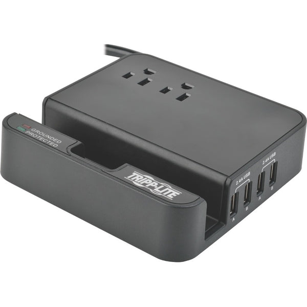 Tripp Lite Tripp Lite 4-Port USB Charging Station Surge 2 Outlet Ipad Tablet Stand Default Title
