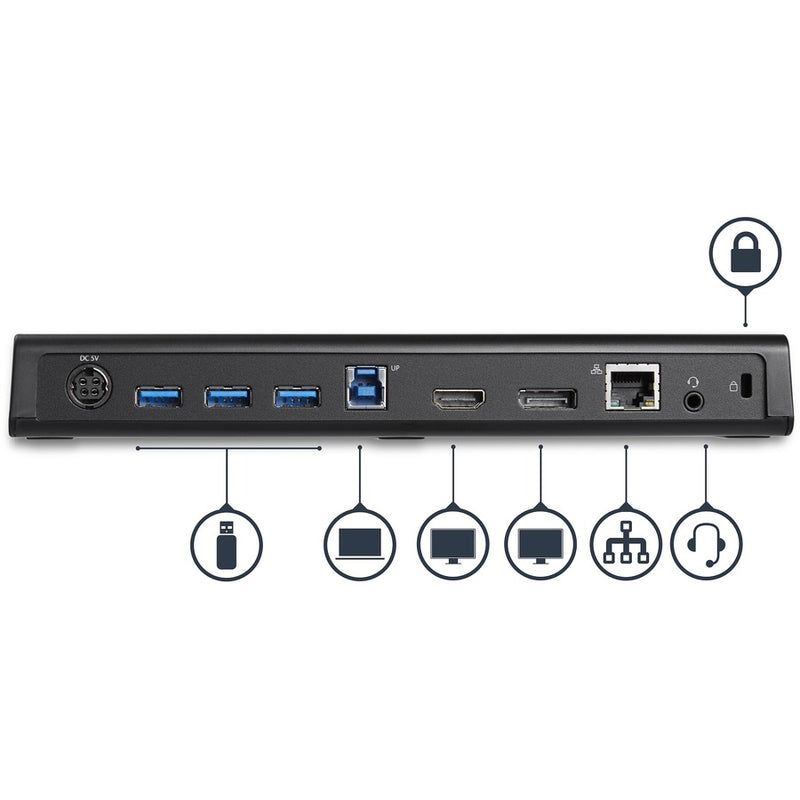 StarTech USB3DOCKHDPC Dual Monitor USB 3.0 Docking Station with HDMI & 4K DisplayPort