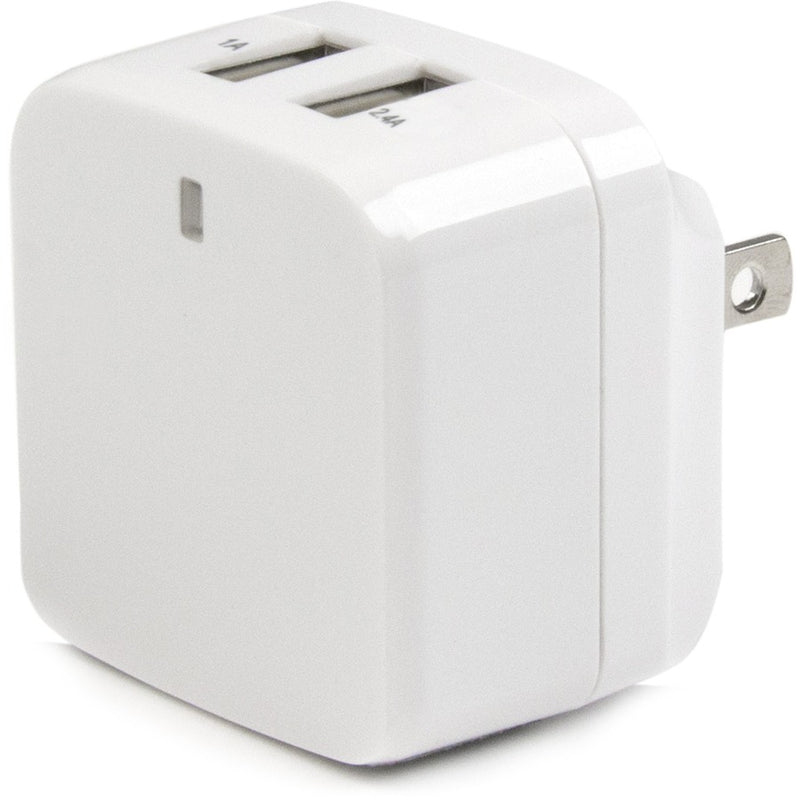 StarTech Dual-Port USB Wall Charger - International Travel - 17W/3.4A - White