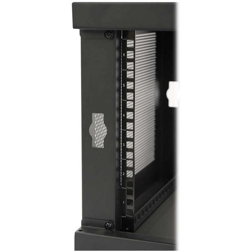 Navepoint 9U Wall Mount Open Frame 19 Server Equipment Rack Threaded 16 inch Depth Black