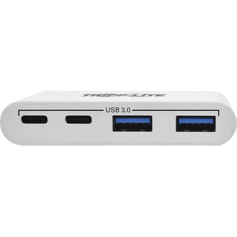 Tripp Lite U460-004-2A2C 4-Port White USB-C 3.0 Hub with Dual USB-C and Dual USB-A Ports