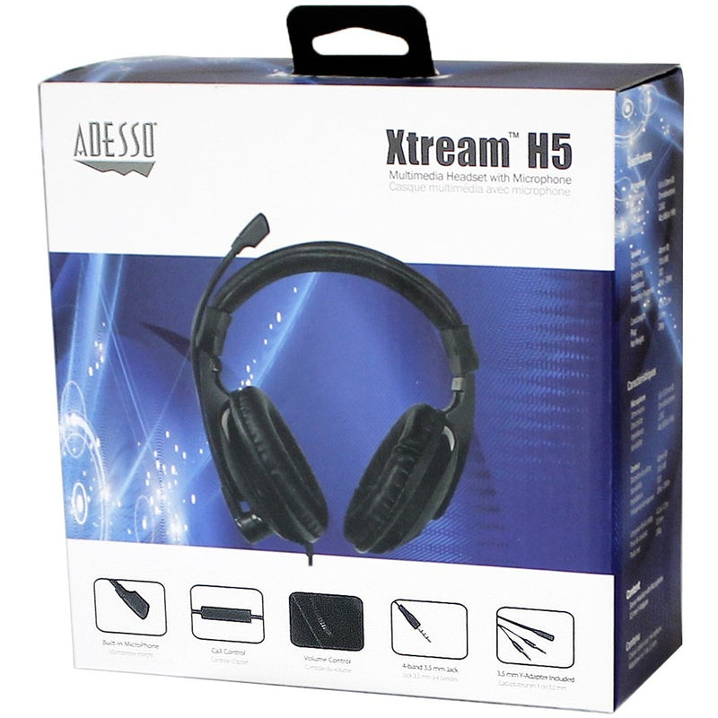 Adesso Xtream H5 Multimedia Headset with Microphone
