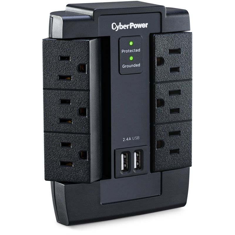 CyberPower Home Office 6 Outlet + 2 USB Port Surge Protector